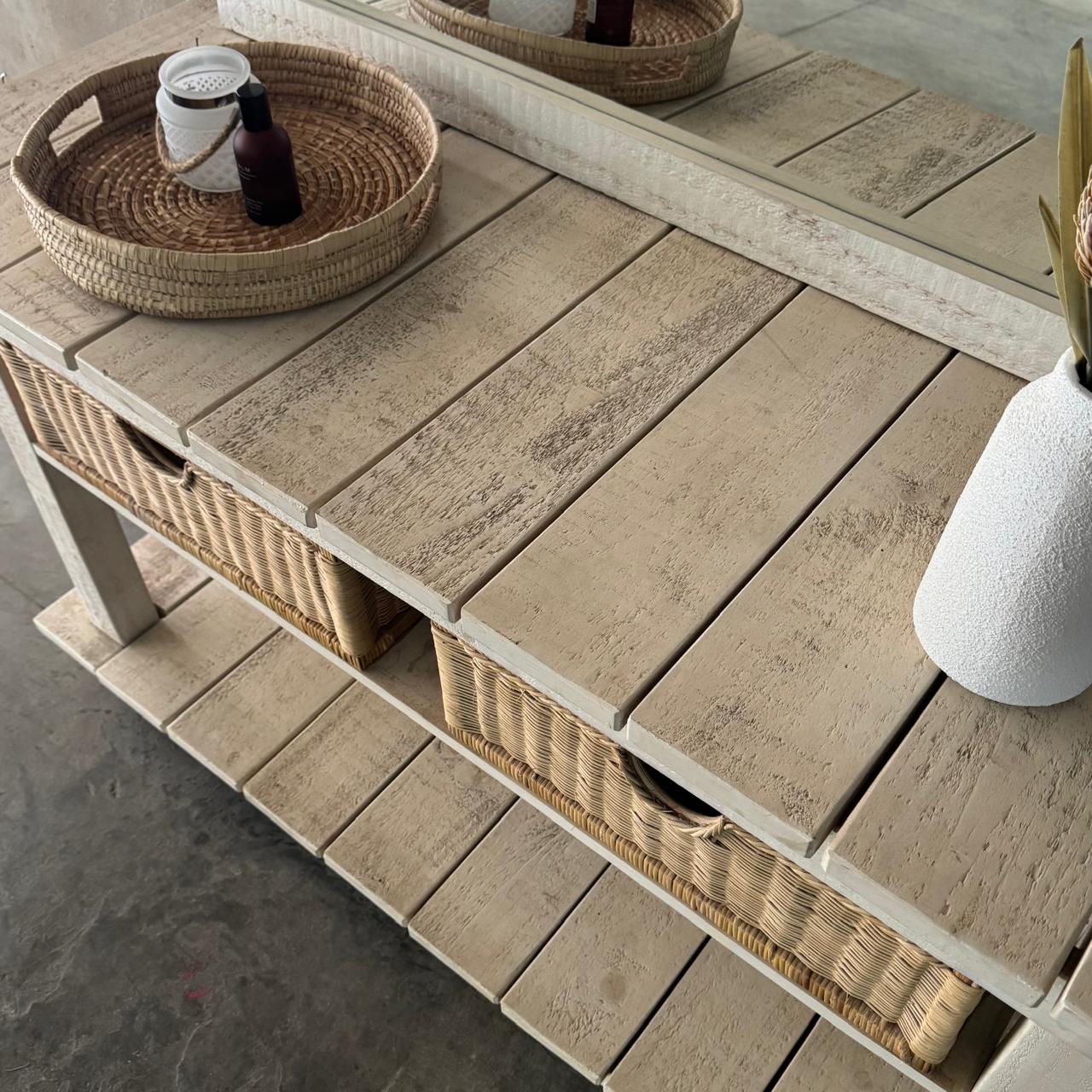 WETHERLEYS DRESSNG TABLE & MIRROR SET