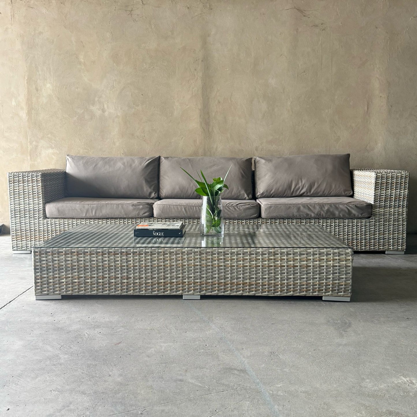 PATIO WAREHOUSE WICKER SET