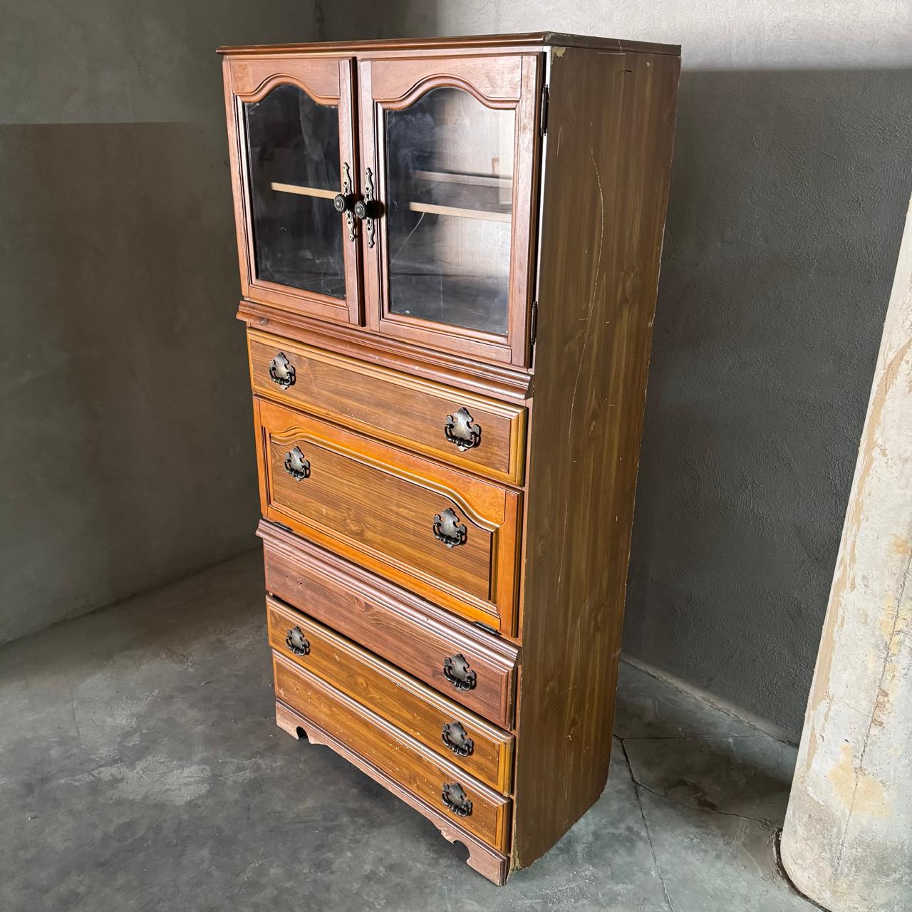 WOODEN DISPLAY CABINET