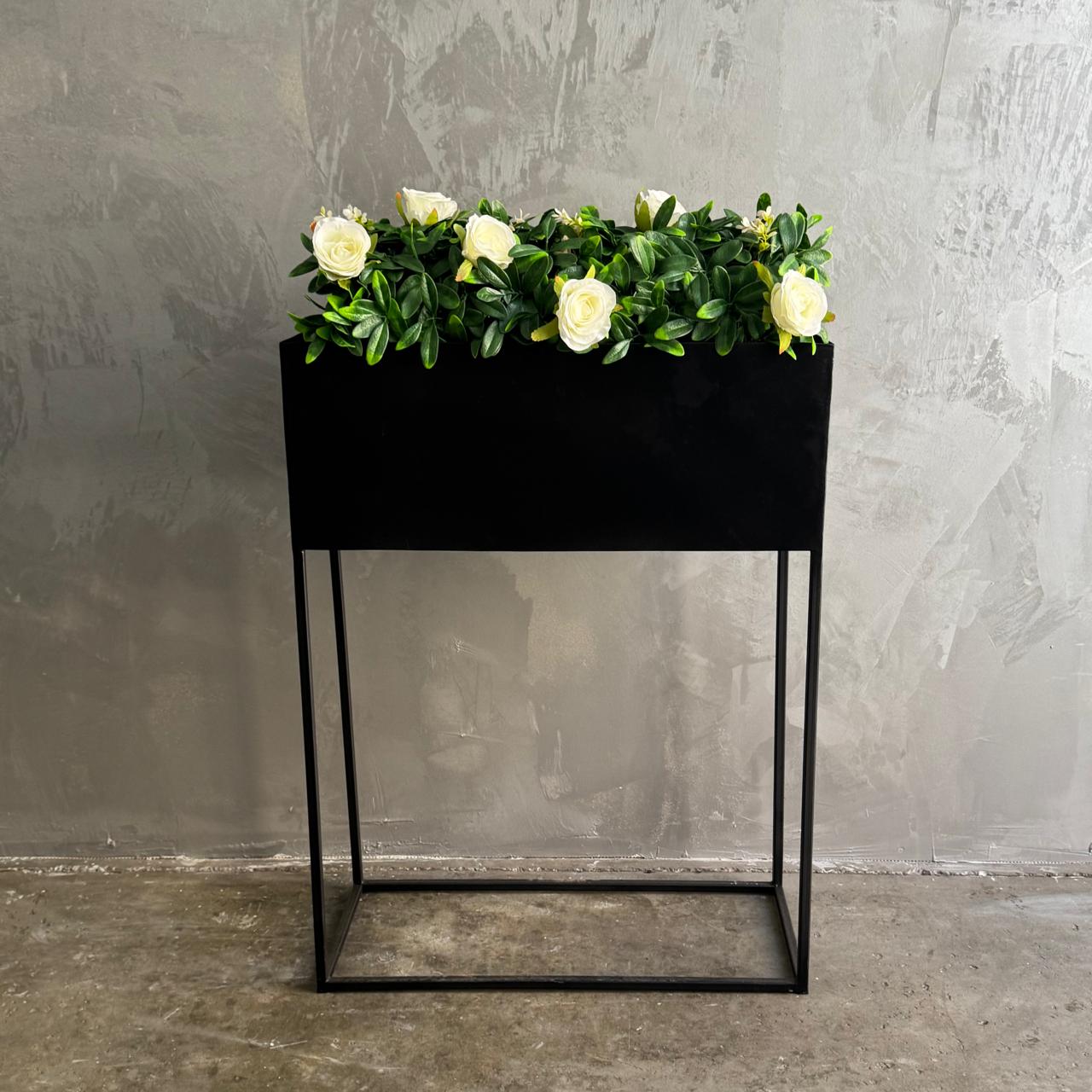 RECTANGLE PLANTER BOX BLACK