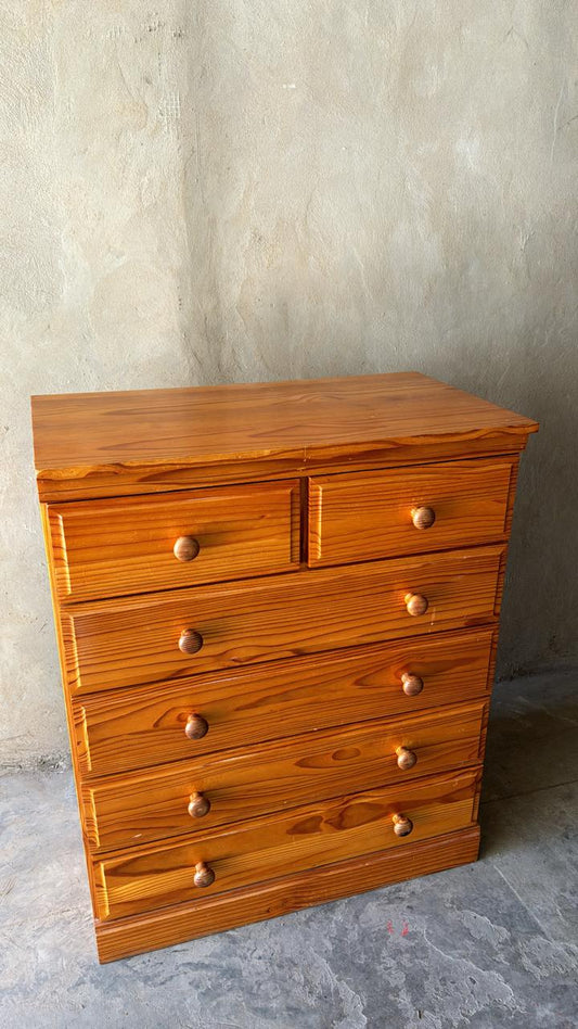 6 DRAW PINE CHEST