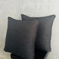 BLACK TEXTURED SCATTER CUSHION SET OF 2