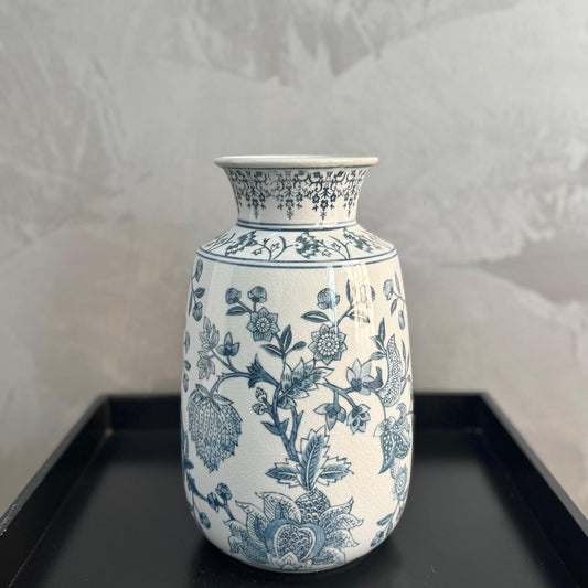 WHITE & BLUE VASE