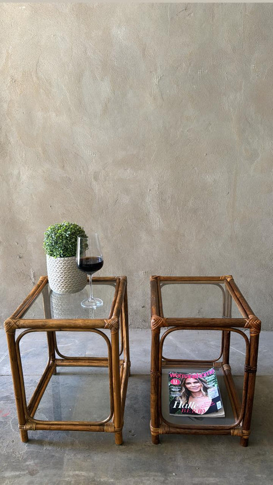 CANE SIDE TABLES