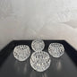 CRYSTAL CANDLE HOLDERS SET OF 4