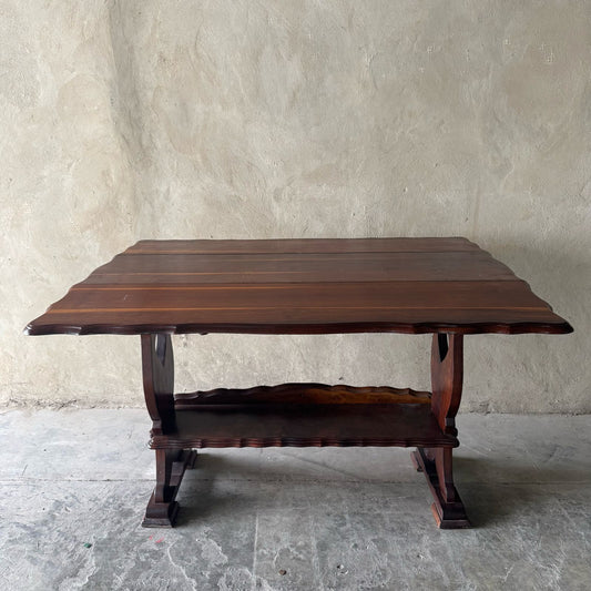 ANTIQUE FOLDING DINING ROOM TABLE