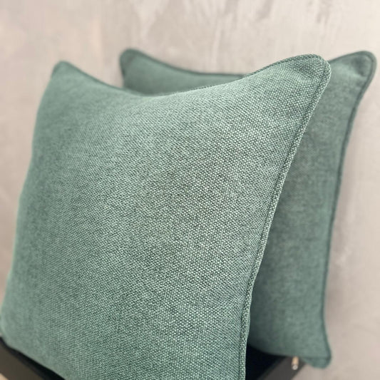 EMERALD GREEN TEXTURED SCATTER CUSHIONS SET OF 2