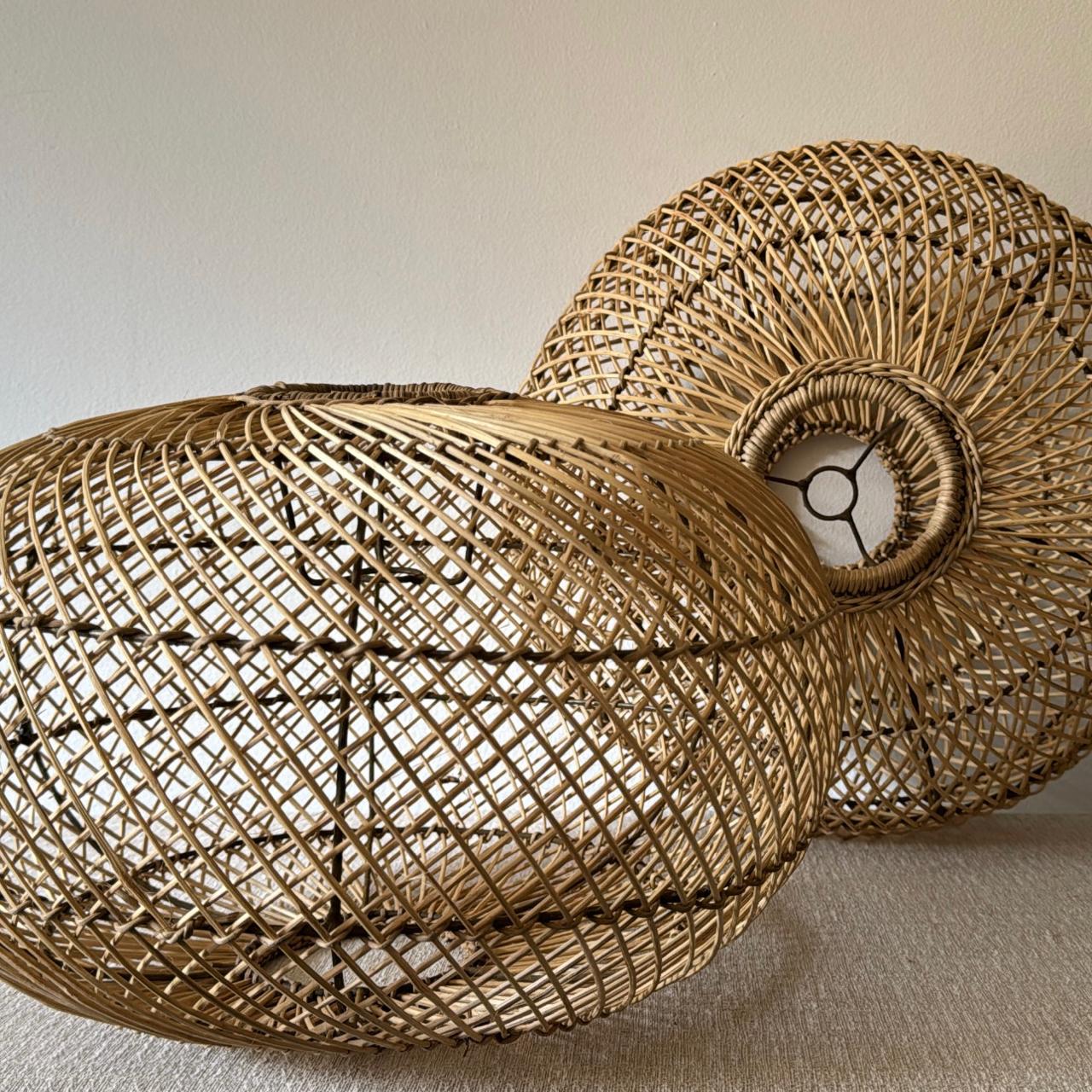 MALAWI CANE PUMPKIN PENDANTS