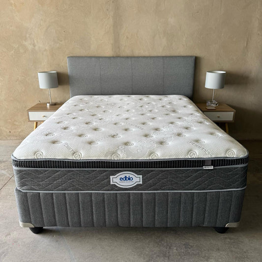 EDBLO QUEEN BED SET WITH HEADBOARD