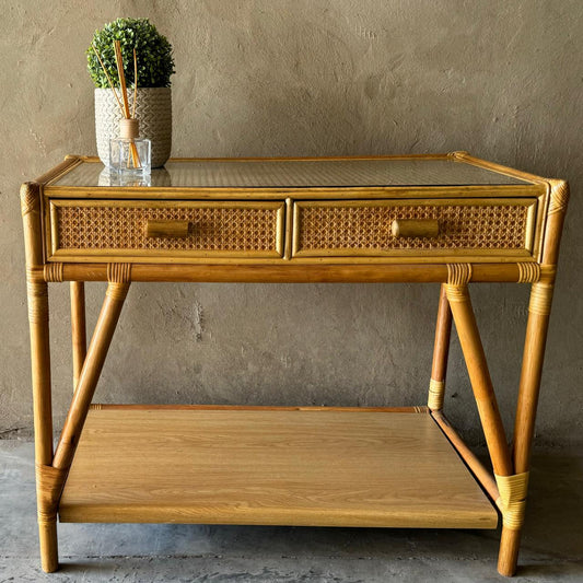 WICKER DRESSER