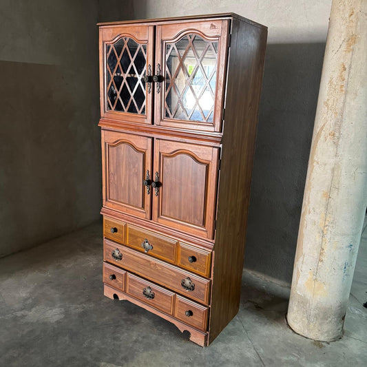 WOODEN DISPLAY CABINET CUPBOARD