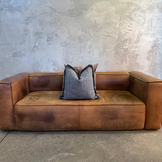 CORICRAFT LEATHER COUCH