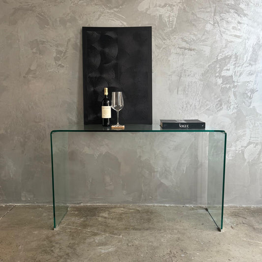 GLASS CONSOLE TABLE