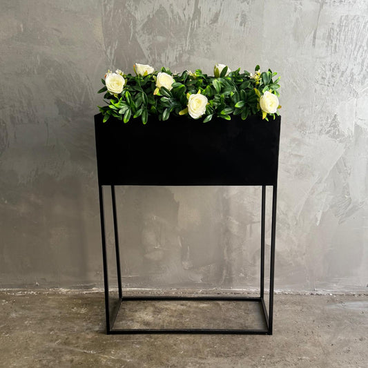 RECTANGLE PLANTER BOX BLACK